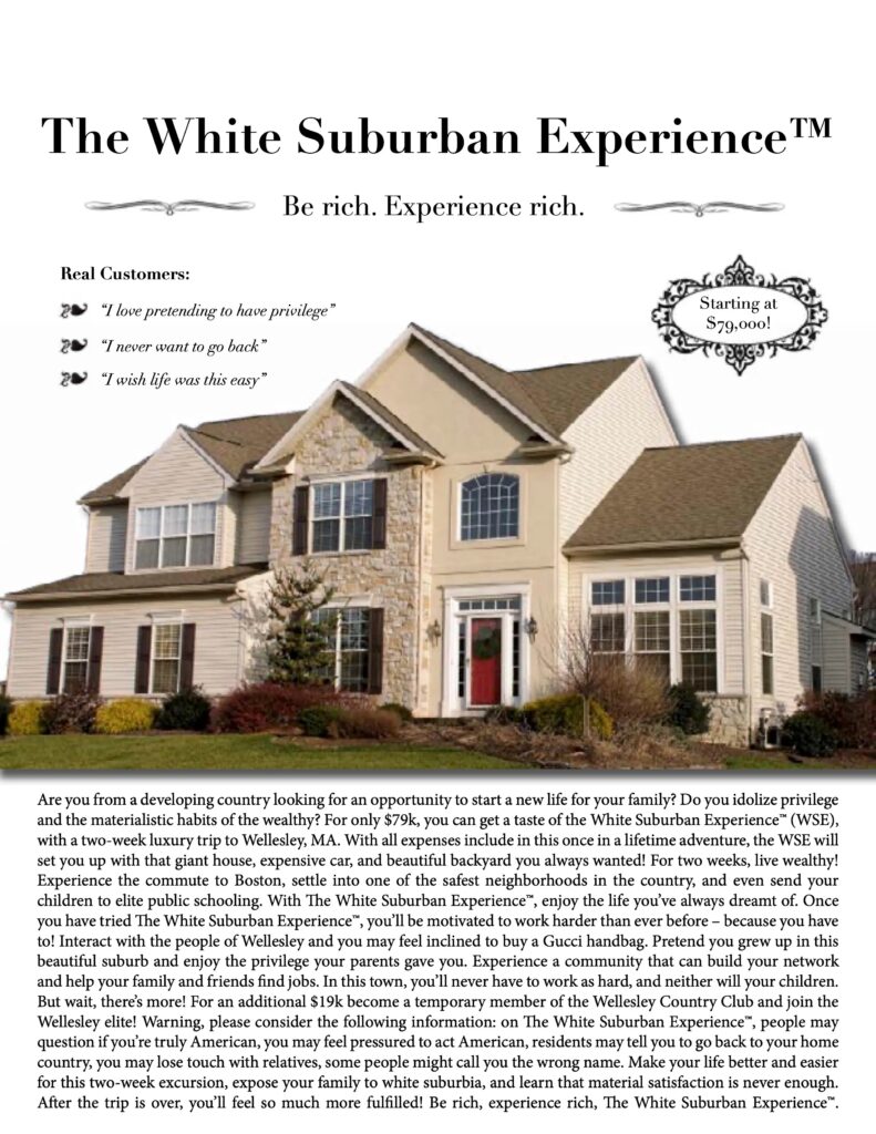 White Suburban Experience (A Campaign)
